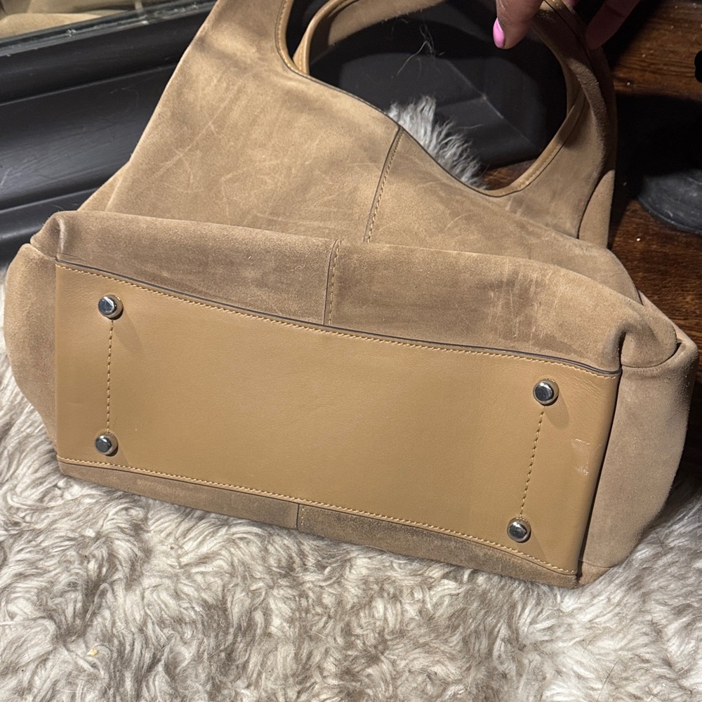 Large Coach Lana Suede Light brown - Picture 4 of 7